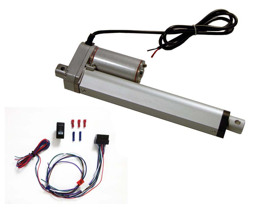 6 Inch Linear Actuator Kit12v w/ 225 lbs max loadIncludes Wiring