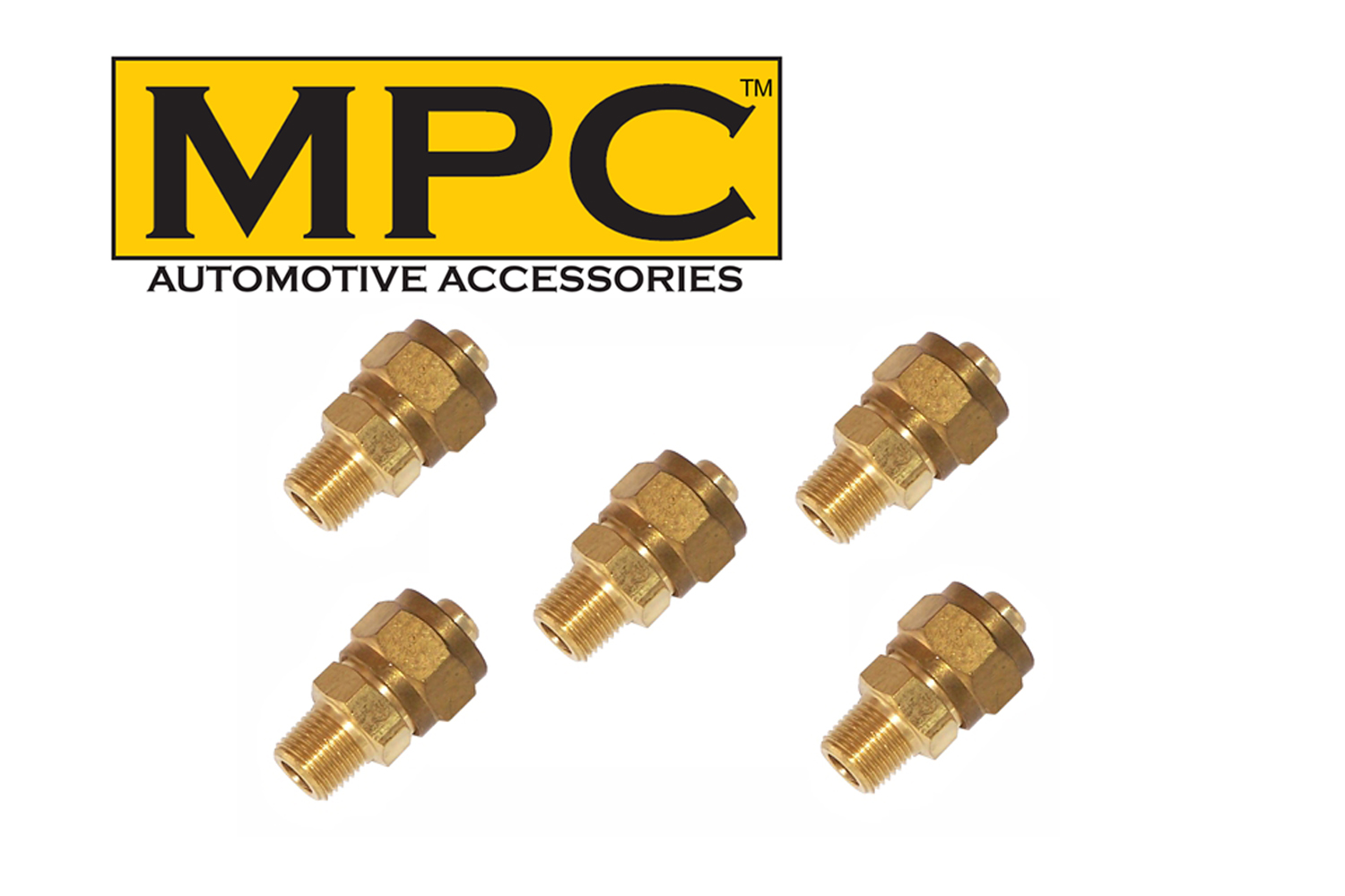 Brass Compression Fitting 1/4" Male NPT to 1/2" O.D Nylon Air Tube 5 pack eBay