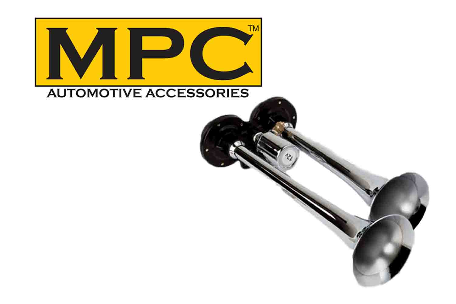 Truck Air Horns Super Loud Dual Horn Fits Behind Grille eBay